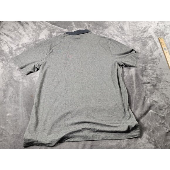 Travis Mathew Polo Shirt XL Heather Gray Short Sleeve, front pocket, Casual‎ - Picture 7 of 7